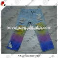 new fashion girls rainbow tye die jeans